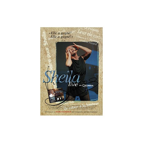PLAN PROMO 4 pages Sheila live olympia 98 / 99 dédicacé