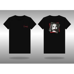 T-Shirt "à l'avenir" noir - photo noire