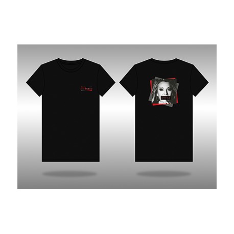 T-Shirt "à l'avenir" noir - photo noire