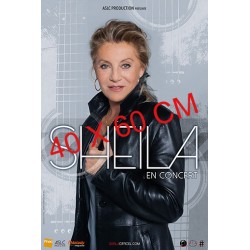 Affiche Sheila en concert (3 musiciens) 40X60 cm