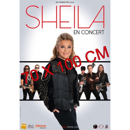 Affiche Sheila en concert (5 musiciens) 70X100 cm