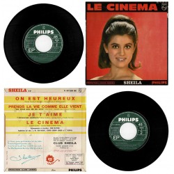 EP SHEILA "Le Cinéma" bon état sans languette