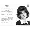 Sheila carte postale glacée noir et blanc 1964