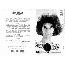 Sheila carte postale glacée noir et blanc 64