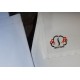 1 enveloppe de rangement logotée - brodée main d'après logo créé par Sheila - 100% coton