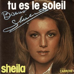 SHEILA "Tu es le soleil" dédicacé