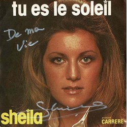 SHEILA "Tu es le soleil" dédicacé