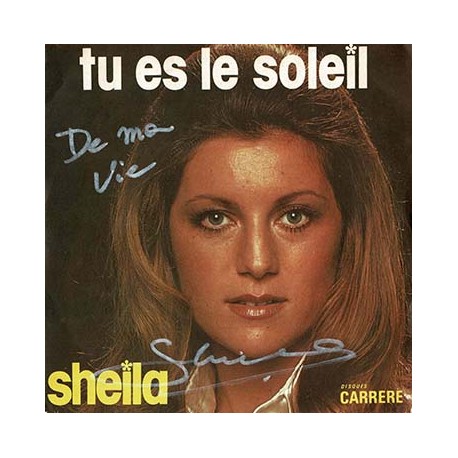 SHEILA "Tu es le soleil" dédicacé
