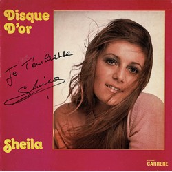SHEILA album DISQUE D'OR 1974 dédicacé
