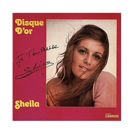 SHEILA album DISQUE D'OR 1974 dédicacé
