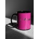 Mug noir et rose à l'avenir